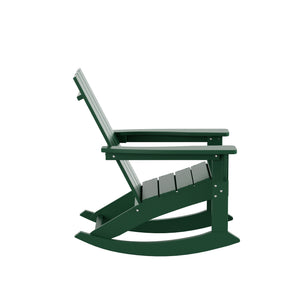 Malibu Modern All-Weather Outdoor Rocking Adirondack Chair