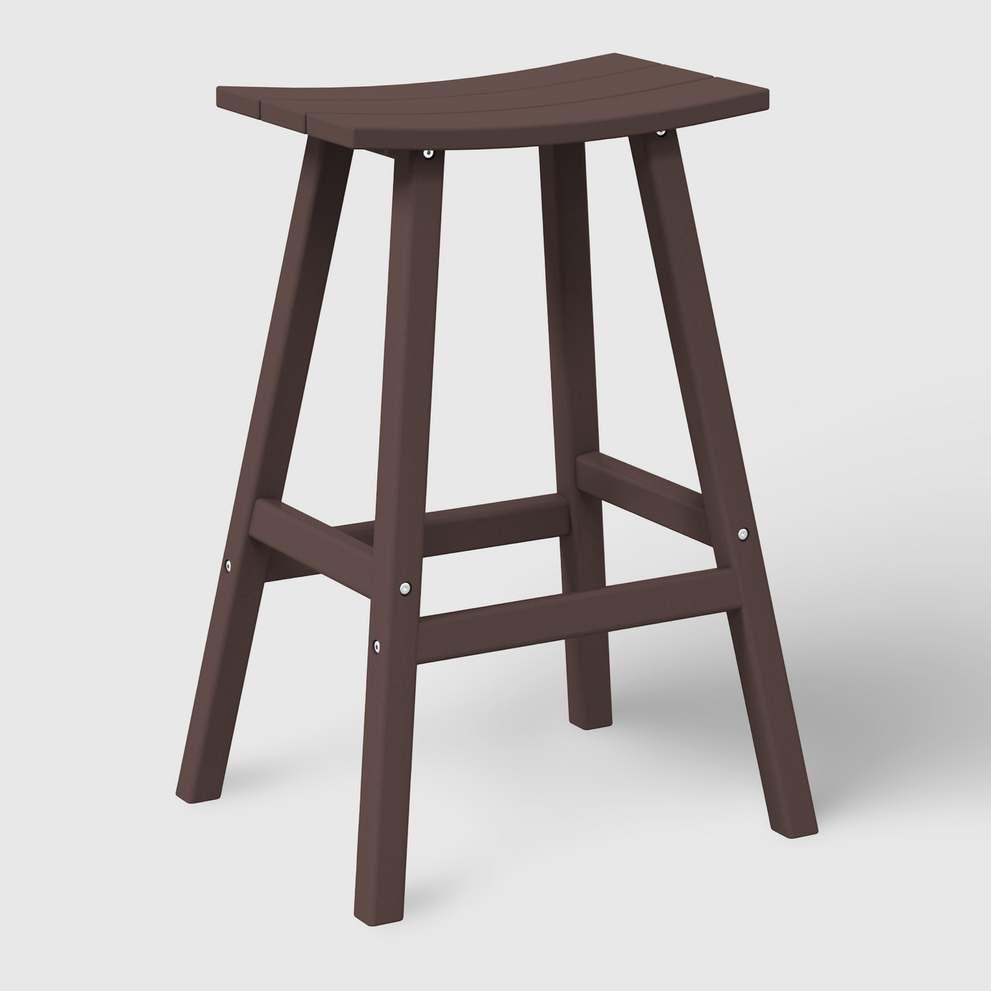 POLYTRENDS™ Stockholm All-Weather Outdoor Saddle Bar Stool (29" Height)