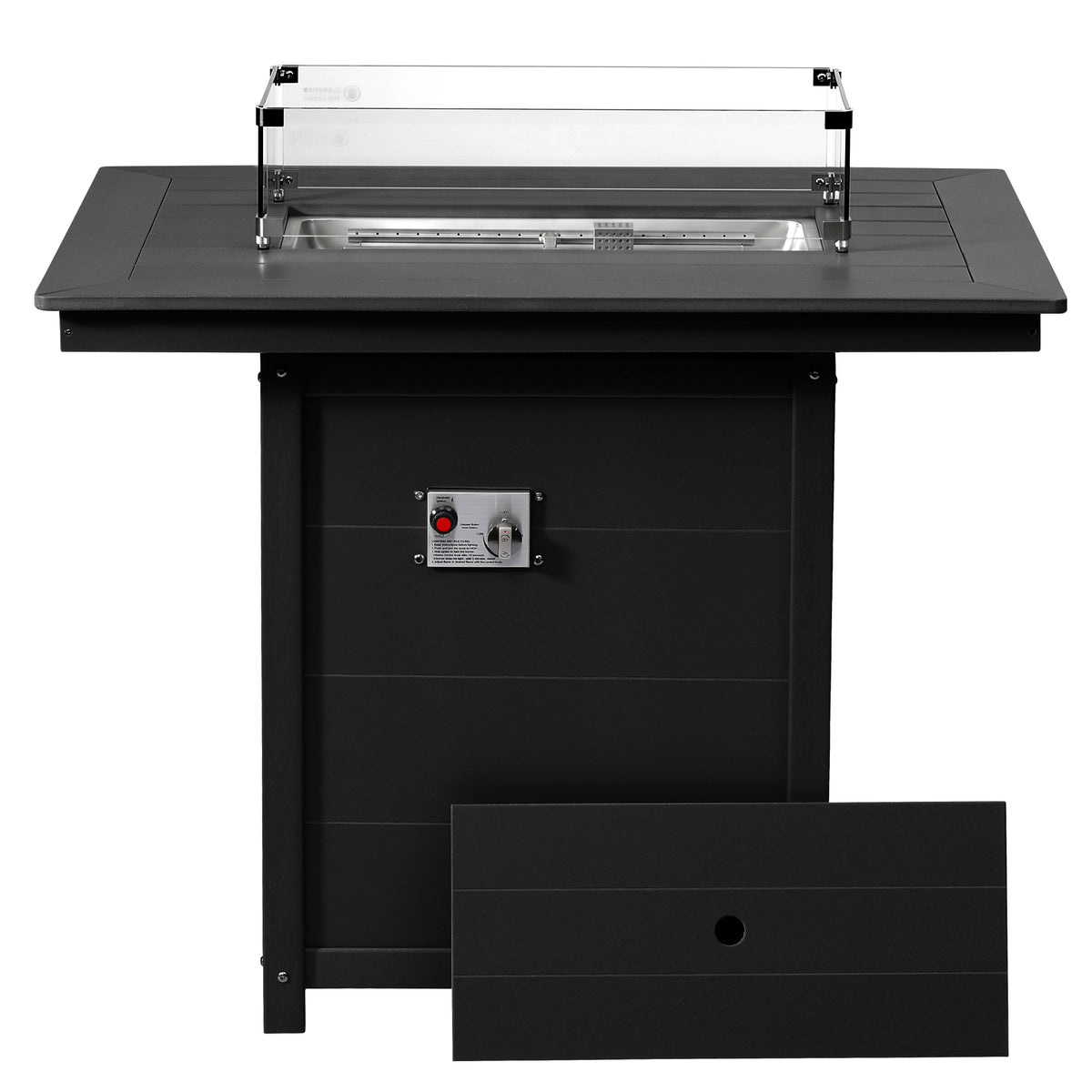 Sedona Rectangular 34" X 46" Counter Fire Pit Table