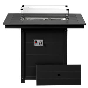 Sedona Rectangular 34" X 46" Counter Fire Pit Table