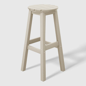 Stockholm All-Weather Outdoor Round Bar Stool (29" Height)