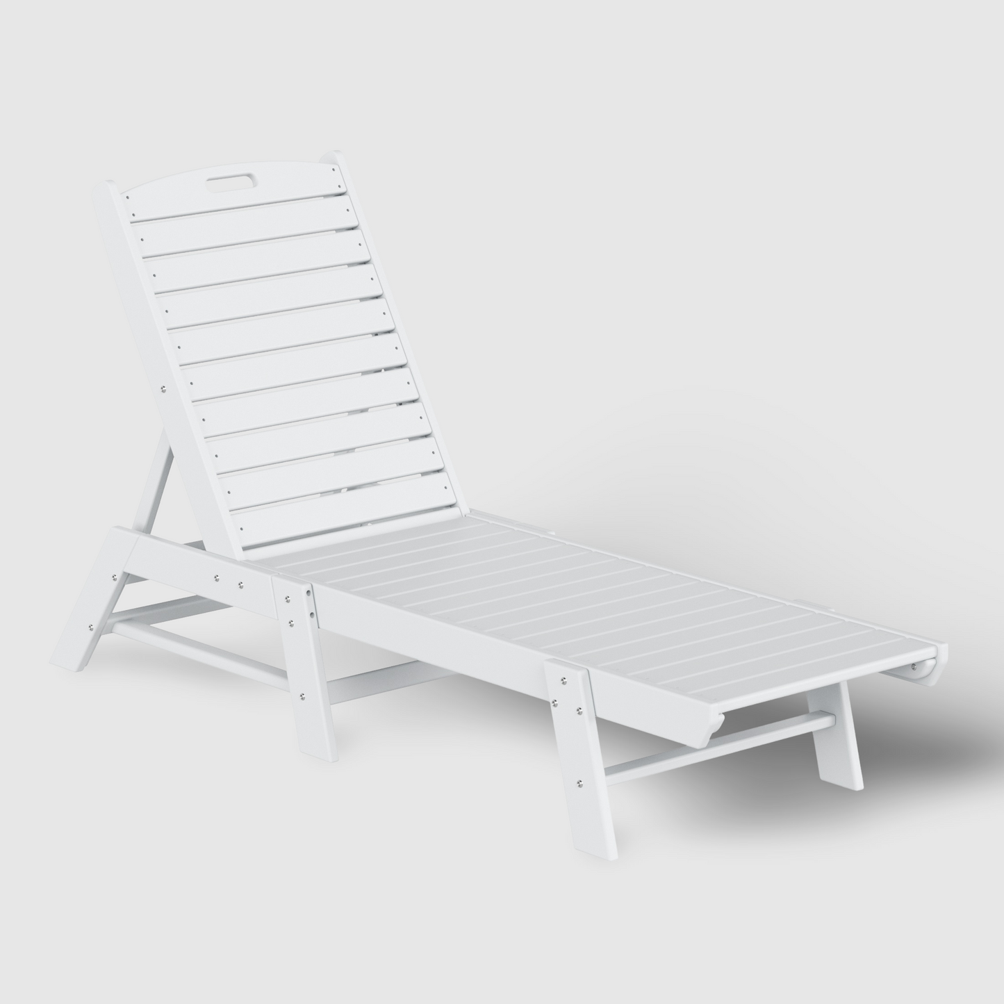 POLYTRENDS™ Santa Monica All-Weather Outdoor Reclining Sun Lounger