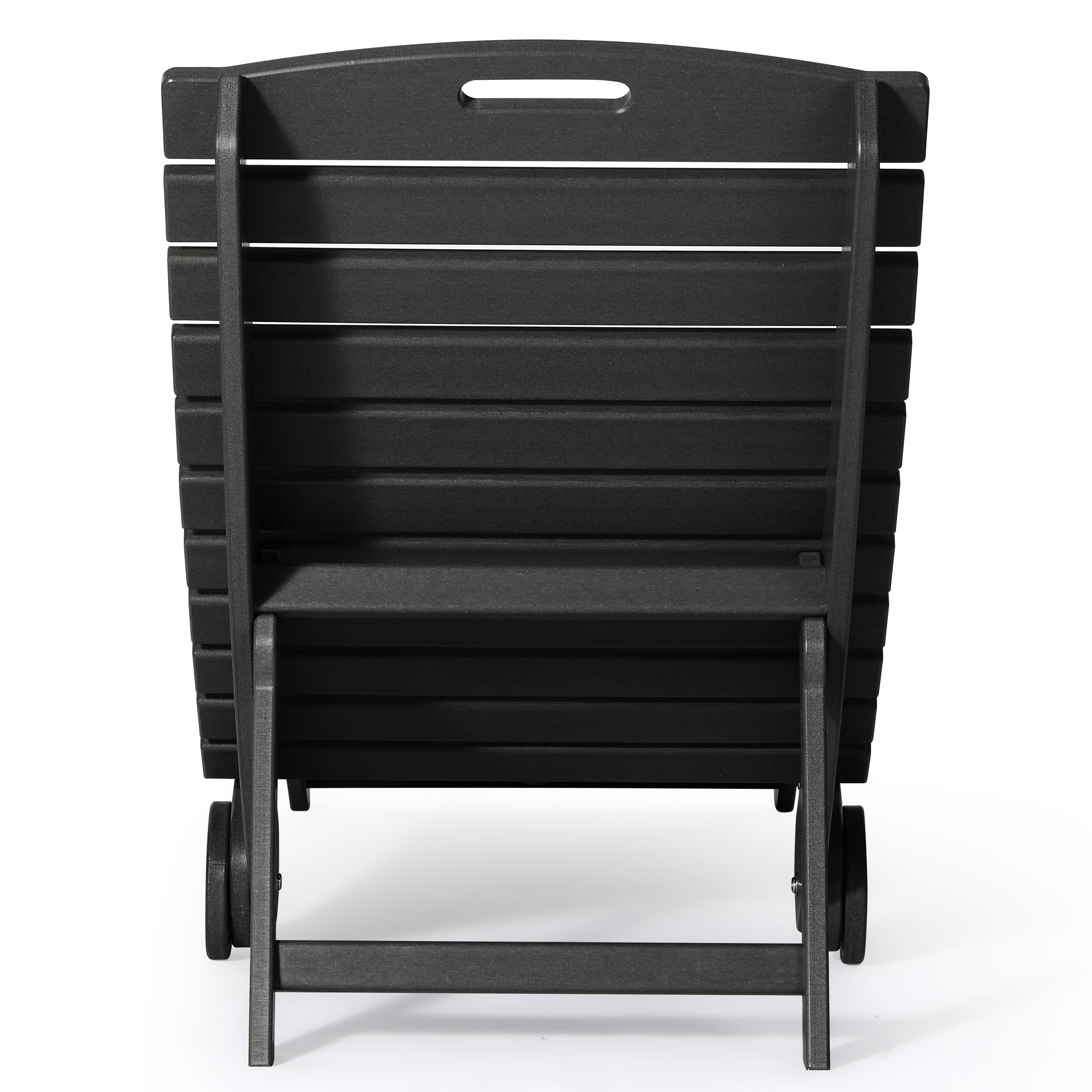 Key West Folding Pool Lounge Chair with Wheels