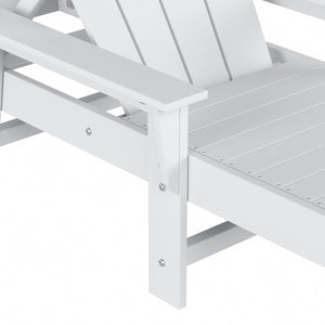 Chatham All-Weather Outdoor Adirondack Reclining Sun Lounger With Arms Rests & Wheels