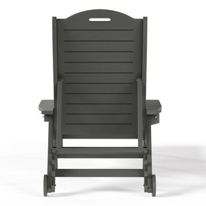 Santa Barbara Reclining Chaise Lounge with Cup Holder and Wheels