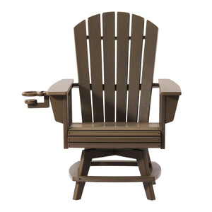 Heritage Ridge Adirondack Swivel Dining Chair With Cup Holder
