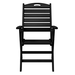 Aarhus All-Weather Outdoor Patio Folding Tall Back Dining Chair (38" High)