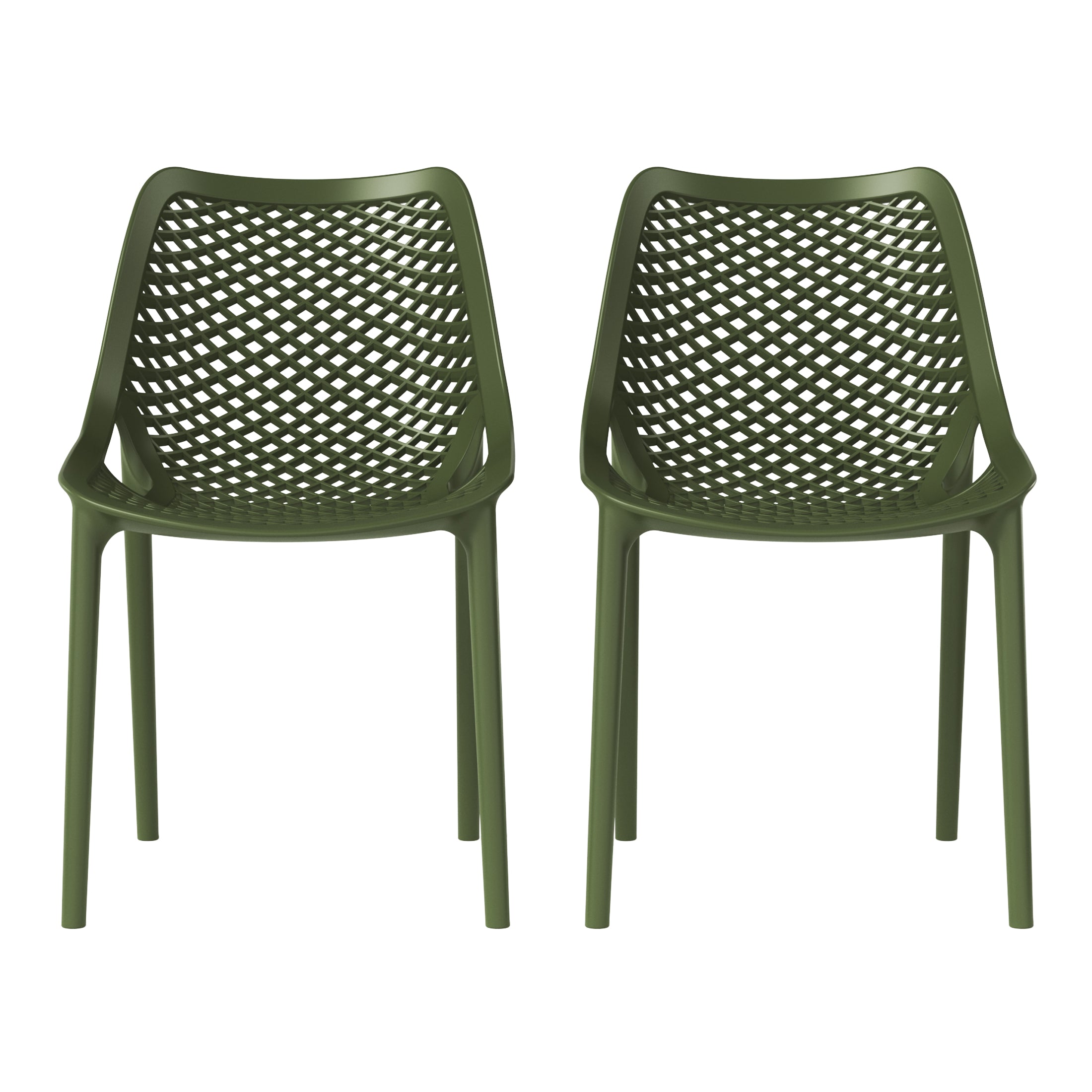 Polyform Stacking Dining Side Chair (Set of 2)