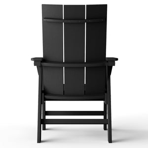 Malibu Modern All-Weather Outdoor Contoured Adirondack Dining Chair