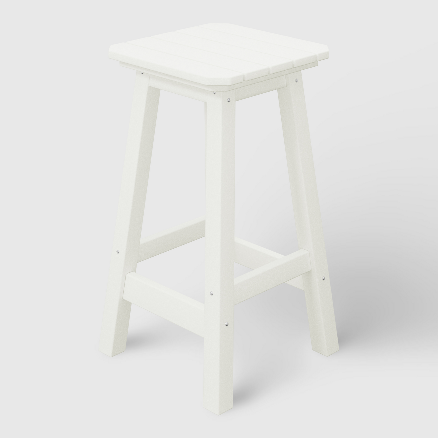 POLYTRENDS™ Stockholm All-Weather Outdoor Square Counter Stool (24" Seat Height)