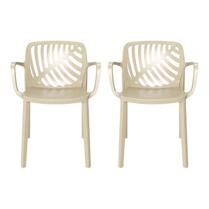Polyform Stacking Dining Arm Chair (Set of 2)