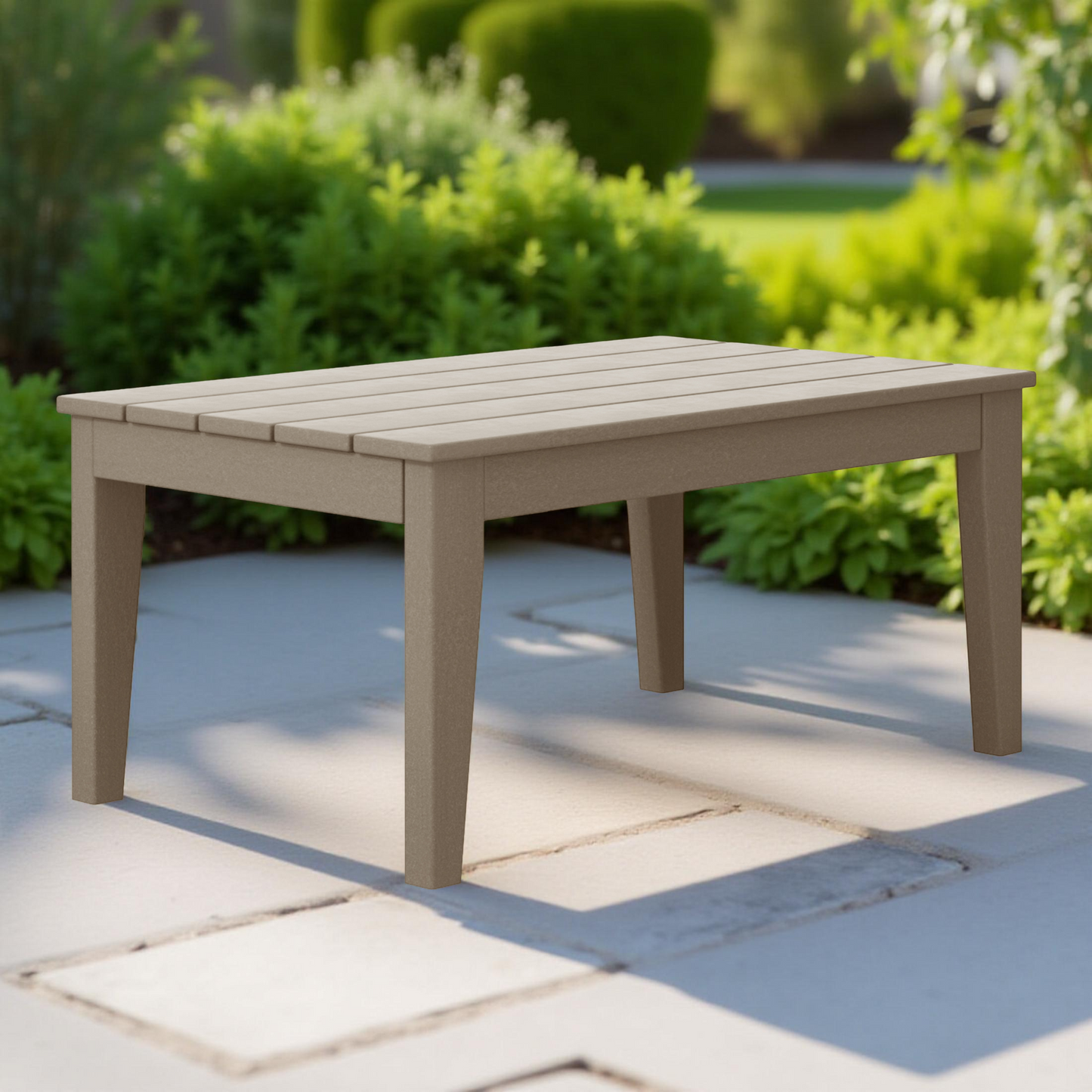 POLYTRENDS™ Tuscany All-Weather Outdoor Coffee Table (36" Top)