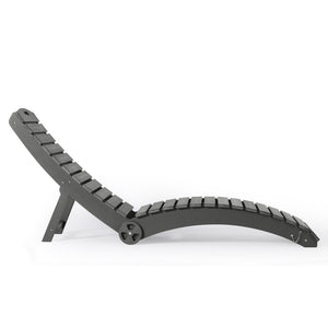 Key West Folding Pool Lounge Chair with Wheels