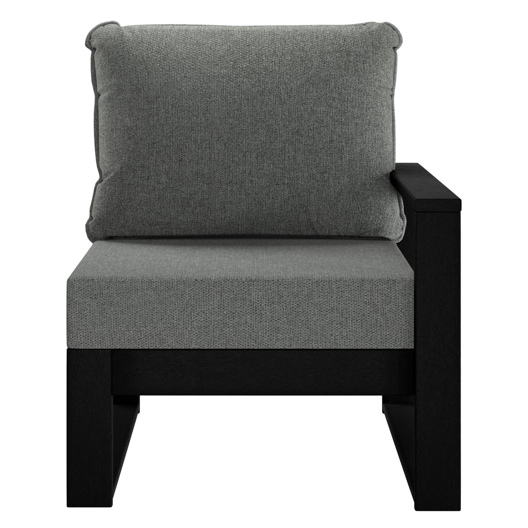 Signature All-Weather Outdoor Modular Patio Deep Seating Right Arm Chair (Right Arm Sectional Seat)