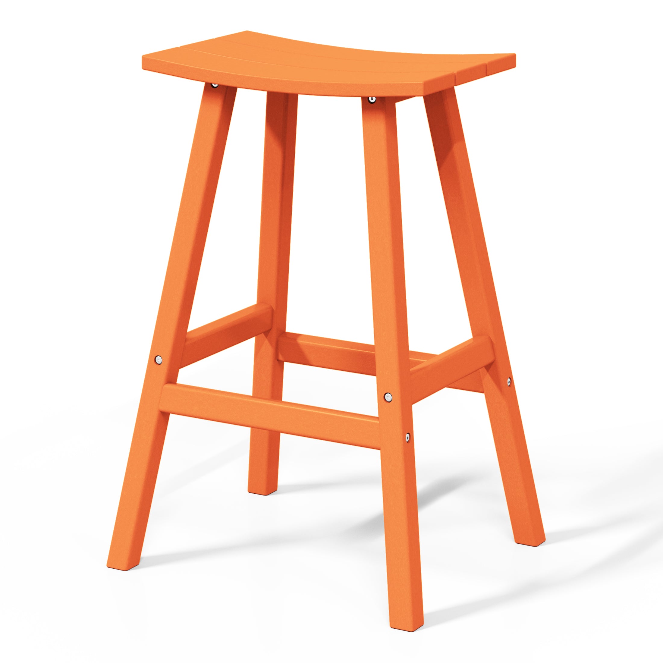 Stockholm All-Weather Outdoor Saddle Bar Stool (29" Height)