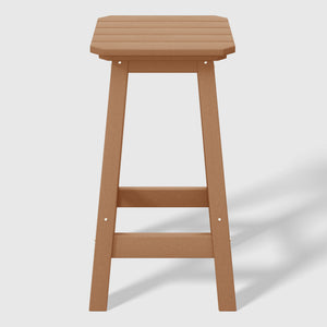 Stockholm All-Weather Outdoor Square Counter Stool (24" Seat Height)