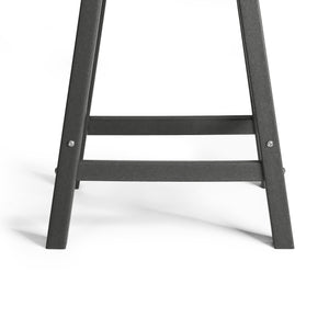 Stockholm All-Weather Outdoor Saddle Counter Stool (24" Height)