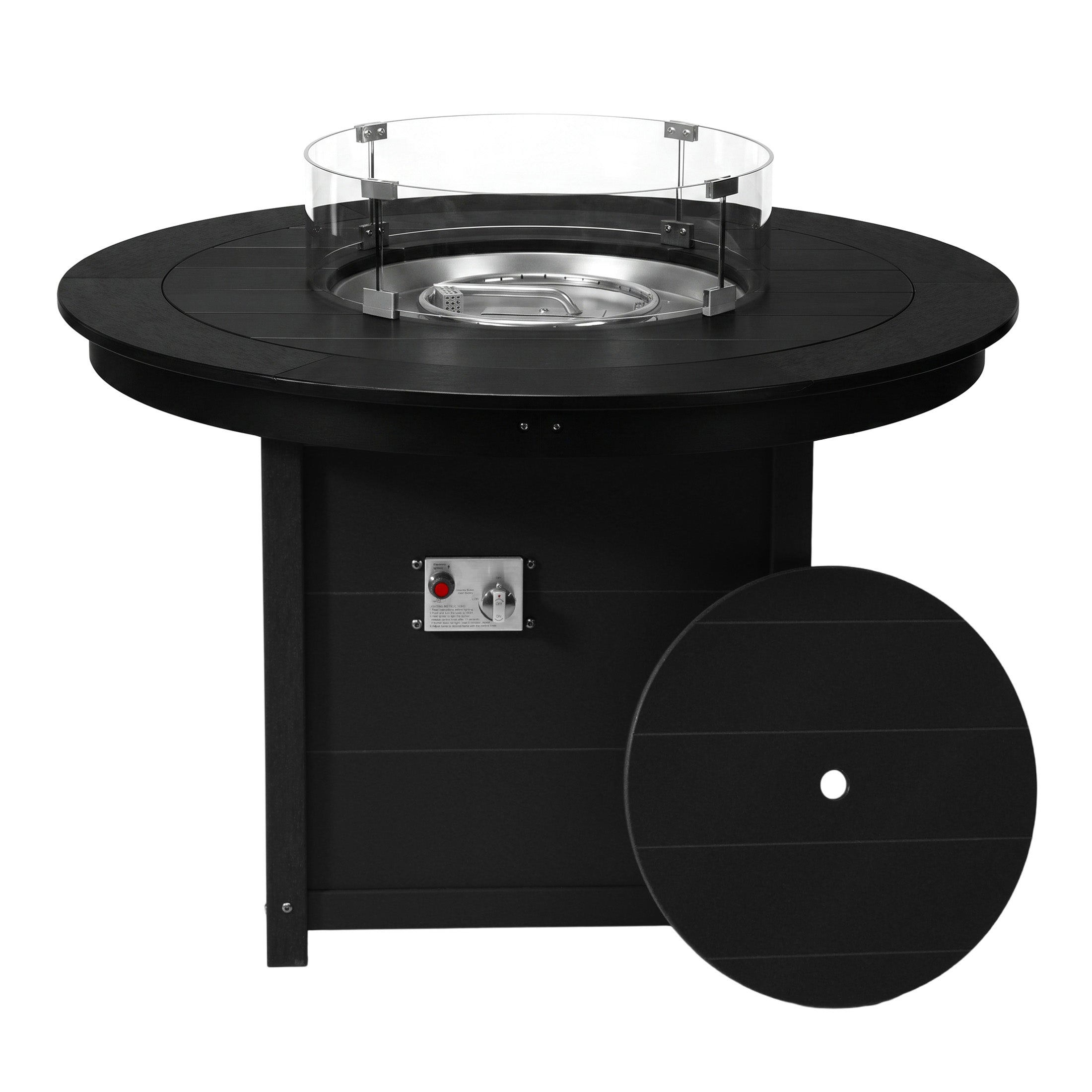 Sedona Round 47" Dining Fire Pit Table