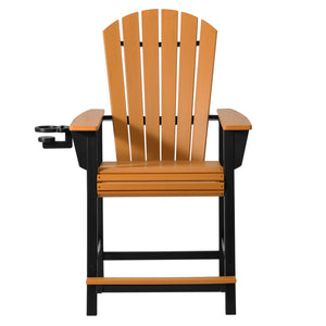 Heritage Ridge Adirondack Counter Height Chair With Cup Holder