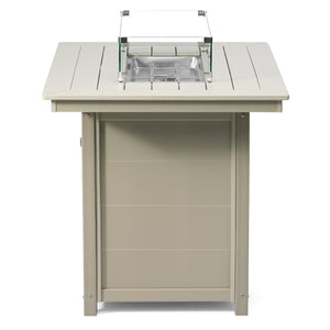 Sedona Rectangular 34" X 46" Counter Fire Pit Table