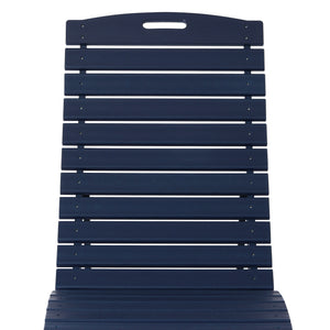 Key West Folding Pool Lounge Chair with Wheels