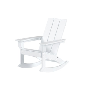 Malibu Modern All-Weather Outdoor Rocking Adirondack Chair