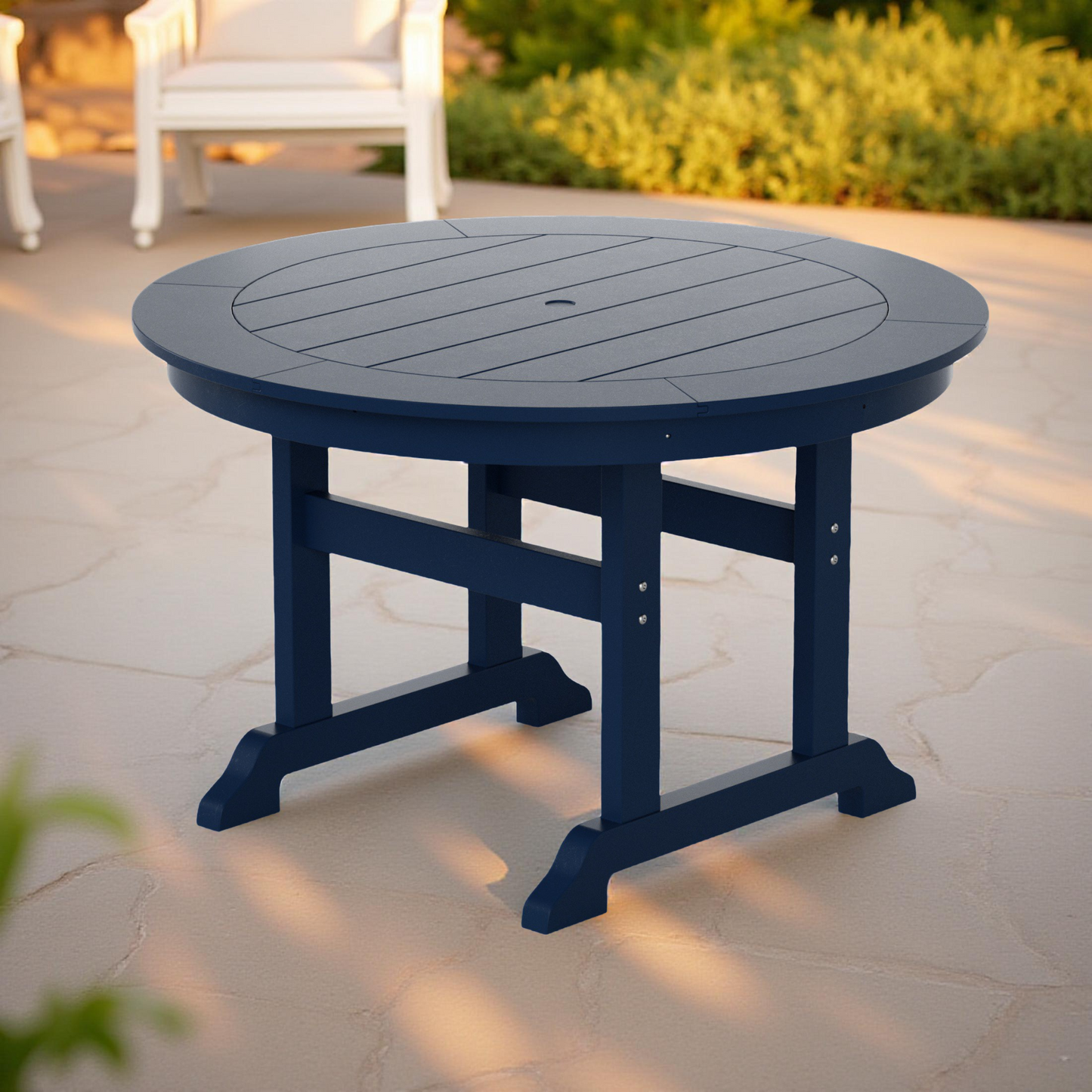 POLYTRENDS™ Tuscany All-Weather Outdoor Round Dining Table (47" Top)