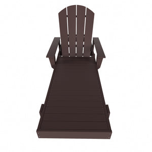 Chatham All-Weather Outdoor Adirondack Reclining Sun Lounger With Arms Rests & Wheels