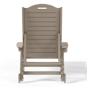 Santa Barbara Reclining Chaise Lounge with Cup Holder and Wheels