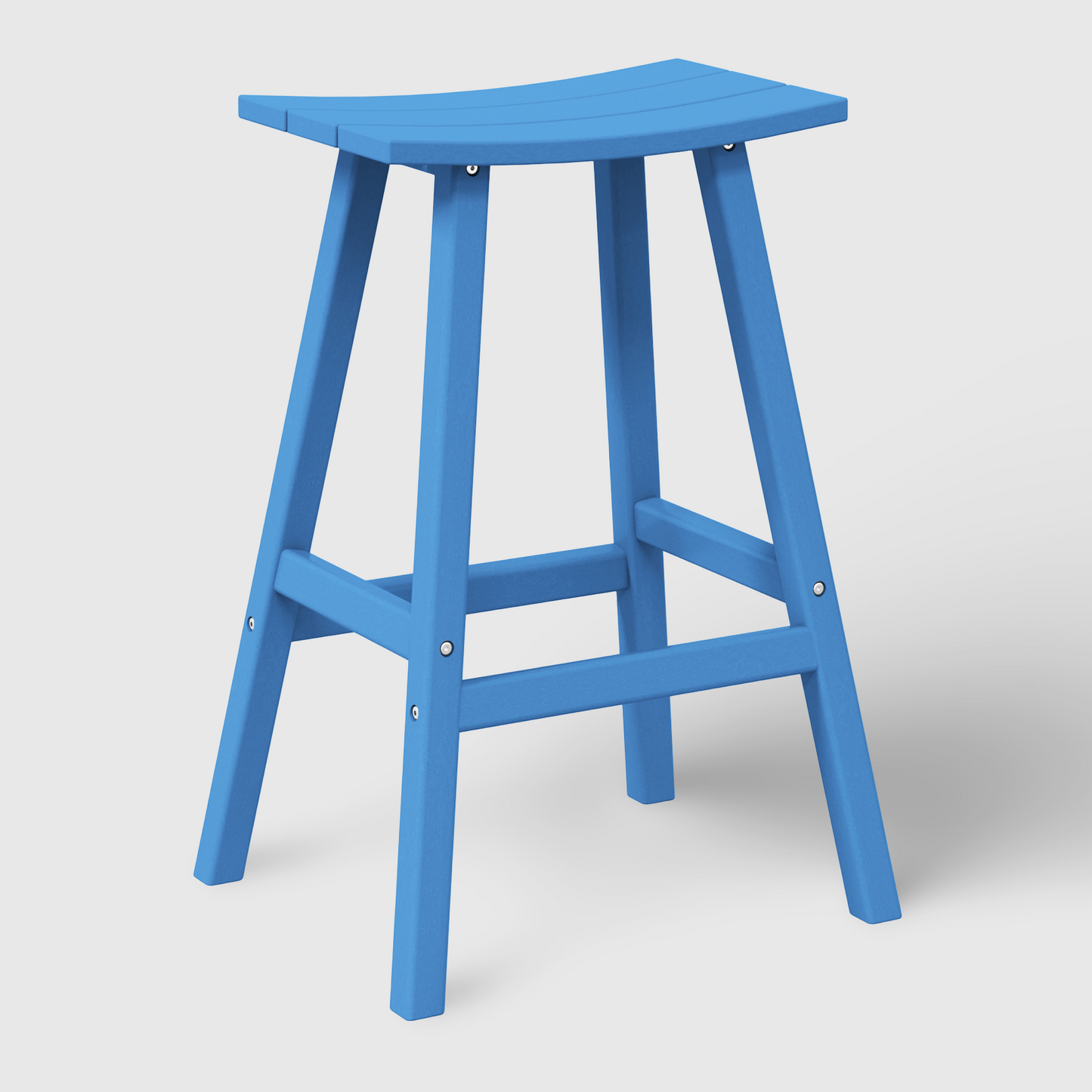 POLYTRENDS™ Stockholm All-Weather Outdoor Saddle Bar Stool (29" Height)