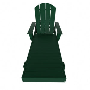 Chatham All-Weather Outdoor Adirondack Reclining Sun Lounger With Arms Rests & Wheels