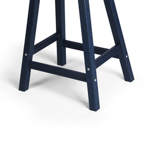 Stockholm All-Weather Outdoor Saddle Counter Stool (24" Height)
