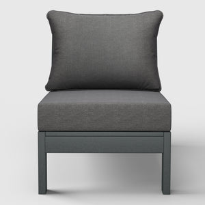 Scottsdale All-Weather Outdoor Modular Deep Seating Armless Chair (with Optional Cushions)