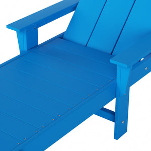 Malibu Modern All-Weather Outdoor Reclining Sun Lounger With Arm Rests & Wheels