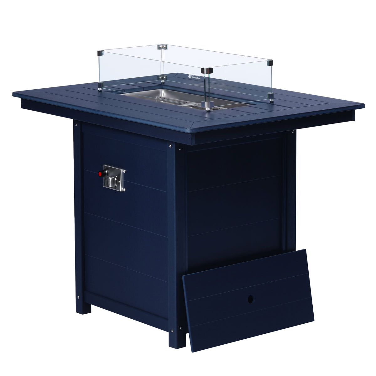 Sedona Rectangular 34" X 46" Counter Fire Pit Table