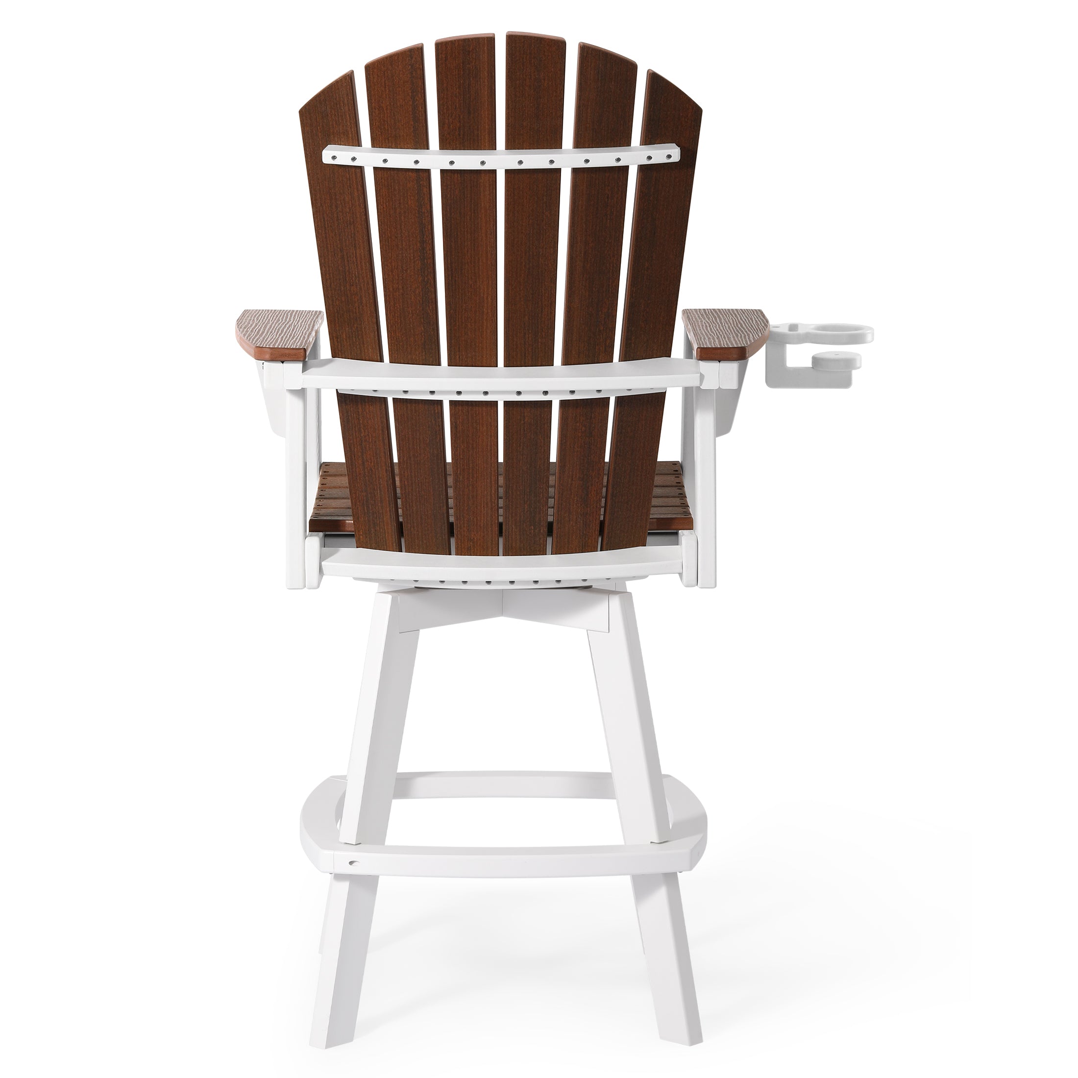 Heritage Ridge Adirondack Swivel Bar Chair With Cup Holder