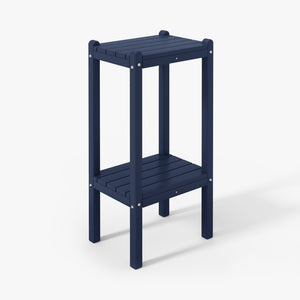 Tuscany All-Weather Outdoor Two Shelf Side Table (36" High)