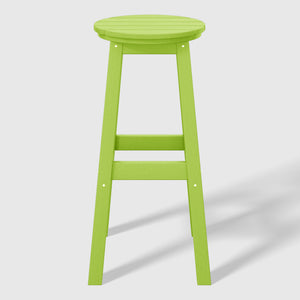 Stockholm All-Weather Outdoor Round Bar Stool (29" Height)
