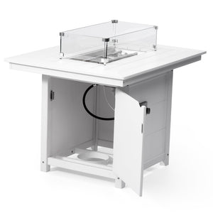 Sedona Rectangular 34" X 46" Dining Fire Pit Table