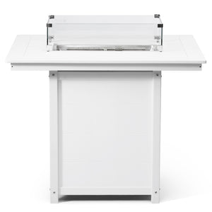 Sedona Rectangular 34" X 46" Counter Fire Pit Table