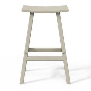 Stockholm All-Weather Outdoor Saddle Bar Stool (29" Height)