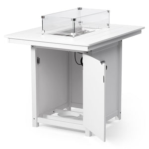 Sedona Rectangular 34" X 46" Counter Fire Pit Table