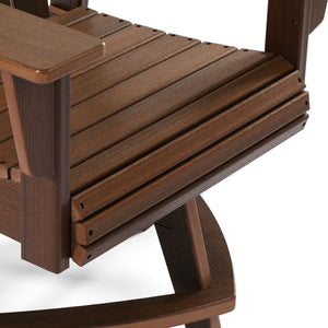 Heritage Ridge Adirondack Swivel Dining Chair With Cup Holder