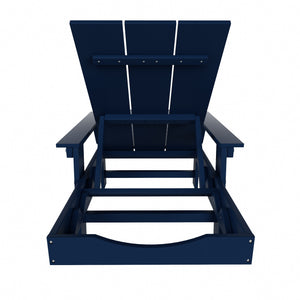 Malibu Modern All-Weather Outdoor Reclining Sun Lounger With Arm Rests & Wheels