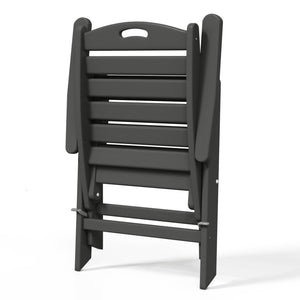 Aarhus All-Weather Outdoor Patio Folding Tall Back Dining Chair (38" High)