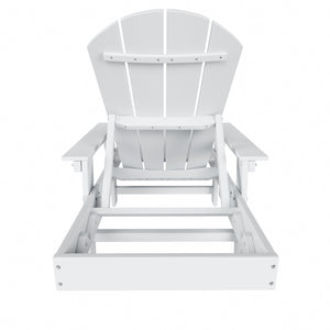 Chatham All-Weather Outdoor Adirondack Reclining Sun Lounger With Arms Rests & Wheels