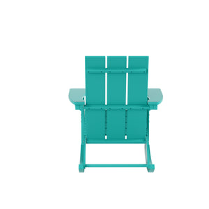 Malibu Modern All-Weather Outdoor Rocking Adirondack Chair