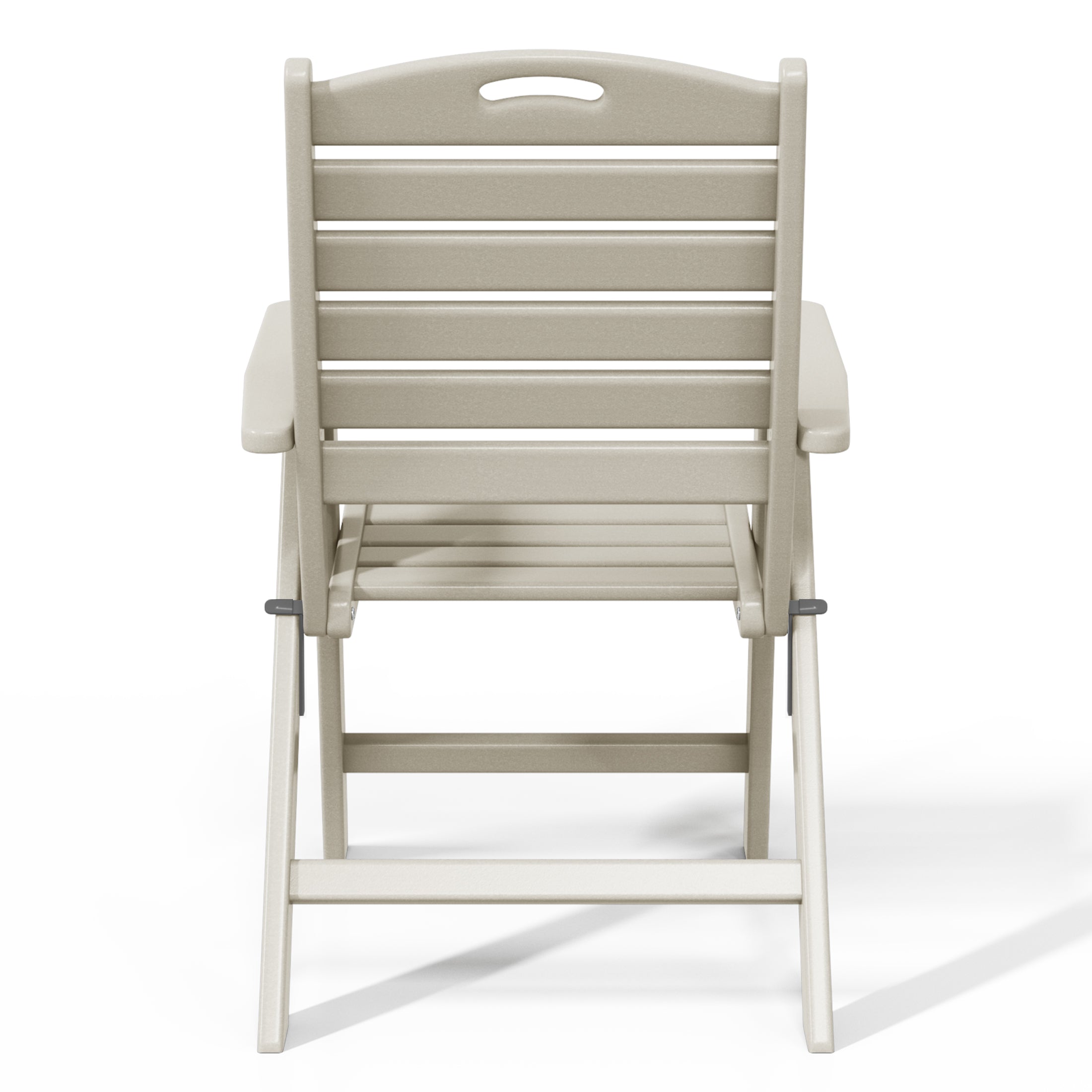 Aarhus All-Weather Outdoor Patio Folding Tall Back Dining Chair (38" High)