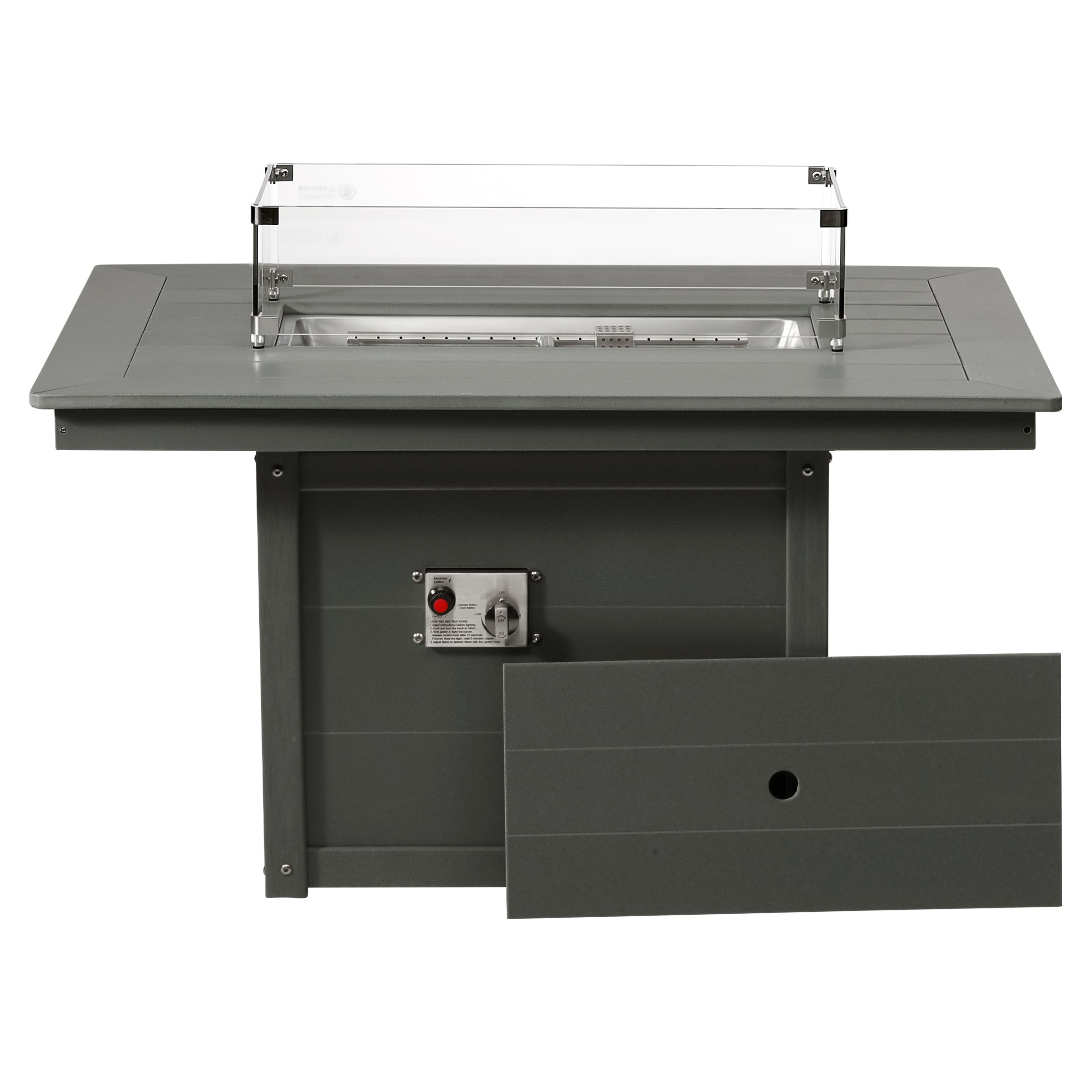 Sedona Rectangular 34" X 46" Fire Pit Table
