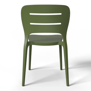 Patio Stacking Dining Side Chair (Set of 4)